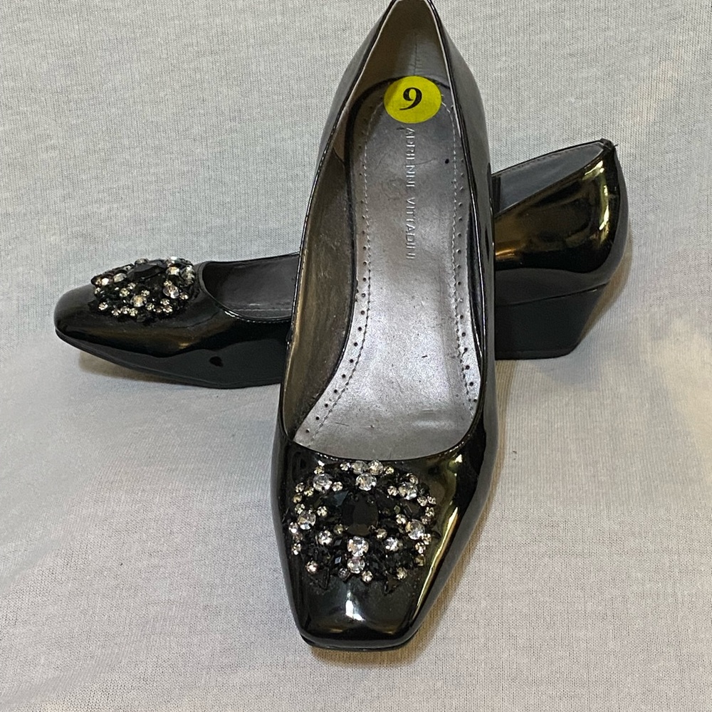 Black Wedge Heel